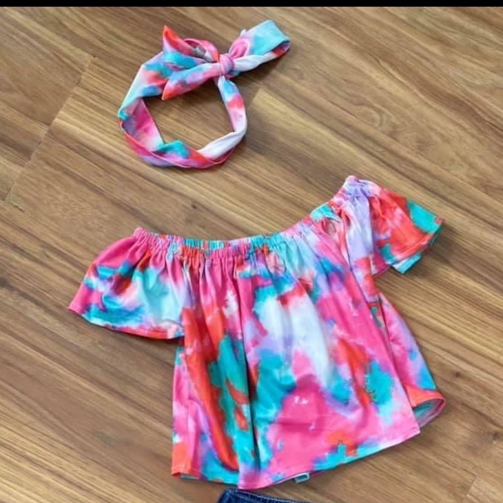 Tie dye Girls set
